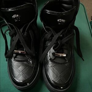 Versace Black High-Top Sneakers